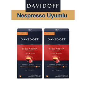 Davidoff Nespresso Uyumlu Kapsul Kahve Rich Espresso 2 x 10 adet