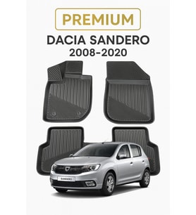 Dacia Sandero 2008-2020 Uyumlu 3D Oto Paspas Premium
