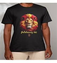 GALATASARAY ASLAN BASKILI TSHİRT (Siyah)