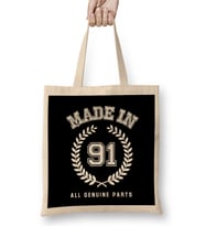1991 Made In 91 All Genuine Parts Bez Çanta Uzun Saplı