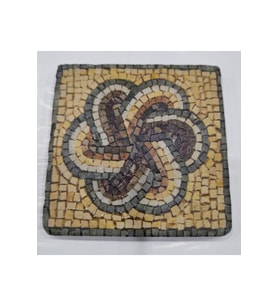 Doğal taş dekoratif banyo gider kapağı, 10x10 cm, şık tasarım