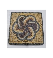 Doğal taş dekoratif banyo gider kapağı, 10x10 cm, şık tasarım