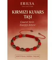 Sertifikalı Kırmızı Kuvars Taşı Bileklik - Cesaret Veren Enerjiyi Artıran Şık Takı (Çok Renkli)