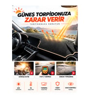 e-biz SKODA SCALA (2020-2026) Uyumlu Torpido Koruma, Torpido Örtüsü, Torpido Kılıfı - Siyah-Bej - SK005