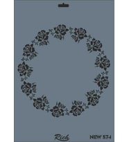 New Seri N-574 Stencil 35X25 Cm