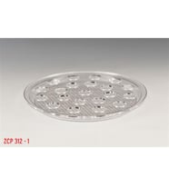 34 CM YUVARLAK POLYCARBONAT TEPSİLİ, 21 'Lİ ŞAT SERVİSİ
