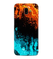 Samsung J6 Plus J7 Prime J7 Pro M20 Kılıf Desenli Silikon Orange Blue Color 1665