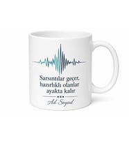 Dünya Deprem Günü Hazırlıklı Olanlara Özel Tasarım Porselen Kupa Bardak Hediye