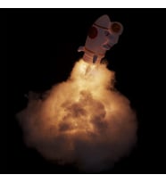 Uçan Astronot Tasarımlı Gece Lambası