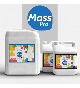 Resinin Mass Pro 14 Kg A+B Büyük Hacim İçin Ultra Şeffaf Epoksi Reçine