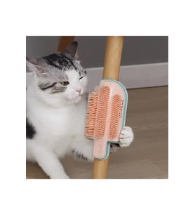 Kedi Boyun Kaşınma Fırçası Duvara Monte Köşe Kenar Tüy Toplayıcı Masaj Tarağı Oyuncak (Karışık)