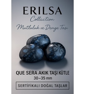 Sertifikalı Que Sera Akik Taşı Kütle 30–35 mm – Mutluluk, Denge ve Enerji Taşı (Çok Renkli)