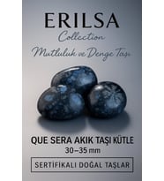 Sertifikalı Que Sera Akik Taşı Kütle 30–35 mm – Mutluluk, Denge ve Enerji Taşı (Çok Renkli)