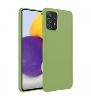 Samsung Galaxy A72 İnce Mat Silikon Kılıf Yeşil