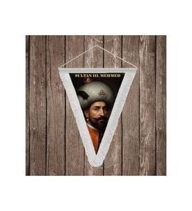 Sultan III. Mehmed Beyaz Saçaklı Takdim Flama Bayrak Osmanlı Padişahları Serisi