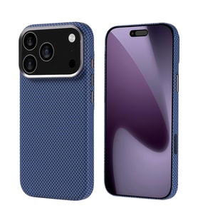 iPhone 17 Pro Karbon Fiber Desenli ve Magsafe Şarj Özellikli Ultra Slim Phantom Premium Sert PC Kapak
