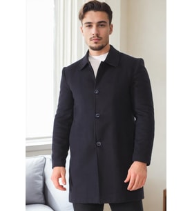 PLT9364 DEWBERRY ERKEK PALTO-LACİVERT