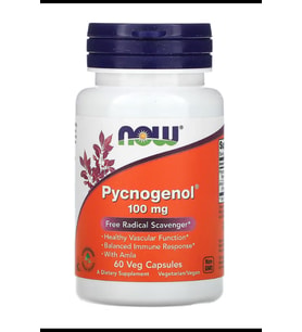 NOW Foods, Pycnogenol, 100 mg, 60 Veg Capsules. (Renksiz)