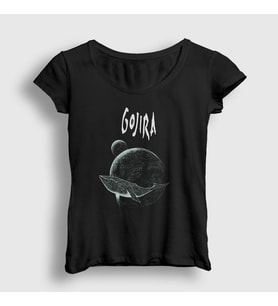 Presmono Kadın Siyah Mars To Sirius V2 Gojira T-Shirt 53280tt