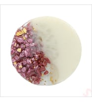 Pembe Taşlı 6,50 cm Epoksi Magnet - 1 Adet