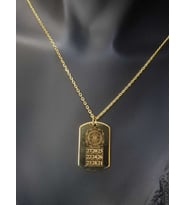 Vog Kubera Yantra V Sri Yantra Koruyucu Güçleri Birleştiren Sayılar Sarı Renk 925 Ayar Gümüş Kolye