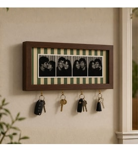 Kişiye Özel Photobooth Yatay Çerçeveli Anahtarlık – Sage