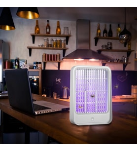 Elektrikli Sinek Kovucu Usb Şarjlı Sessiz Ve Etkili Led Işıklı Kapan