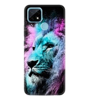 Realme C11 C21 C21Y C25Y C11 2021 Kılıf Desemli Silikon Pink Blue Leon 1603