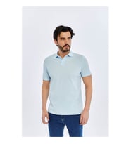 Süvari Slim Buz Mavisi Erkek Polo Yaka T-shirt TS1014000474