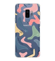 Samsung Galaxy S9 Plus Kapak Abstract Tasarımlı Şeffaf Silikon Kılıf