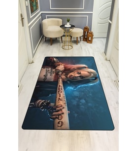 Modern Dijital Baskı Kaymaz Taban Çocuk ve Genç Odası Halısı H0517
