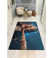 Modern Dijital Baskı Kaymaz Taban Çocuk ve Genç Odası Halısı H0517