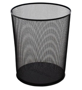 Mimaks Çöp Kovası Metal Tam Perforeli Siyah D-3