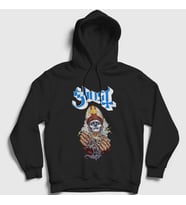 Presmono Unisex Siyah Hands Ghost Kapüşonlu Sweatshirt 51910tt