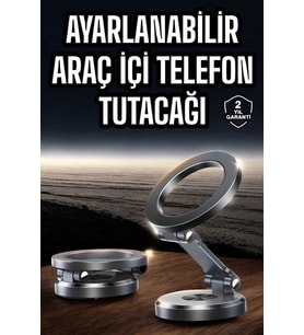 Araç İçi Telefon Tutacağı Manyetik Tasarım Ayarlanabilir