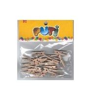 Puti Ahşap Küçük Mandal Natural 24 Lü Küçük Ahşap Mandal