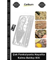 Özel Üretim Paslanmaz Çelik Kamp Doğa Acil Durum Kompakt Çok Fonksiyonlu Hayatta Kalma Balıkçı Kiti