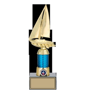 ODAK KUPA - Figürlü Kupalar - Yelken Figürlü Kupalar FG-005 C - 29 cm