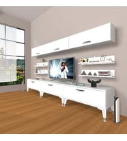 Decoraktiv Eko 8Y Mdf Gold Tv Ünitesi Tv Sehpası (Beyaz)