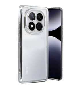 Xiaomi Redmi Note 14 Pro Plus Kılıf Kamera Korumalı Lensli Silikon - Gümüş