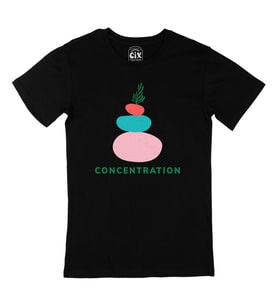Mindfulness Concentration Siyah Tişört