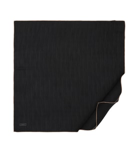 Siyah-Bej İpekevi Dört Mevsim Monogram Eşarp 4358