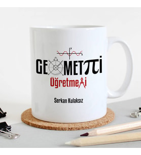 Geometri Öğretmenine Hediye Kupa Bardak