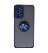 Samsung Galaxy A23 4g Kılıf Montreal Yüzüklü Silikon Kapak - Lacivert