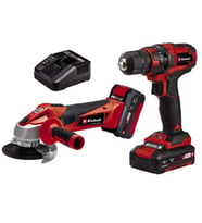 Einhell TC-TK 18 li Akülü Kit Şarjlı Matkap + Şarjlı Taşlama Seti