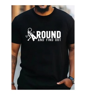 Erkek Around Baskılı Süprem T-shirt