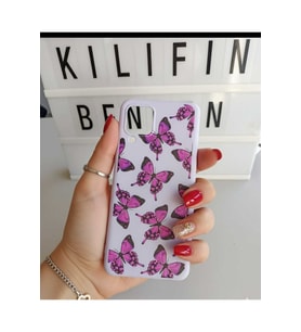 Samsung A 22 \ M32 Kelebek Desen Kılıf Modeli
