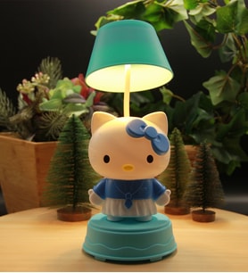 Hello Kitty Kalemtraşlı  Gece Lambası Şarjlı - Mavi