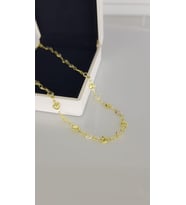 Kalp 14K Gold Zincir Çelik kolye