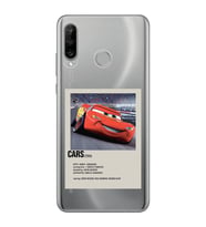 Huawei P30 Lite Uyumlu Cars Mcqueen Desenli Şeffaf Telefon Kılıfı